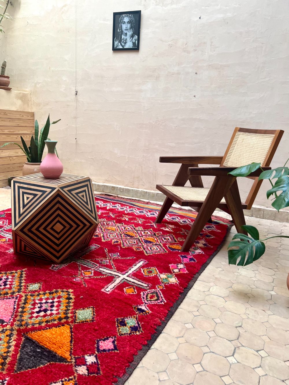 Marokkolainen vintage Boujaad matto 375x190cm