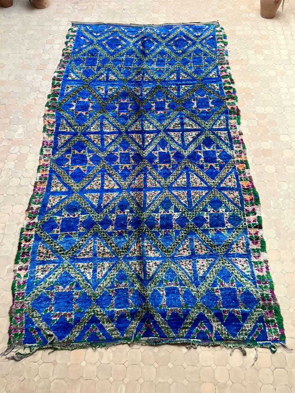 Moroccan Vintage Beni M'Guild Rug 390x195cm