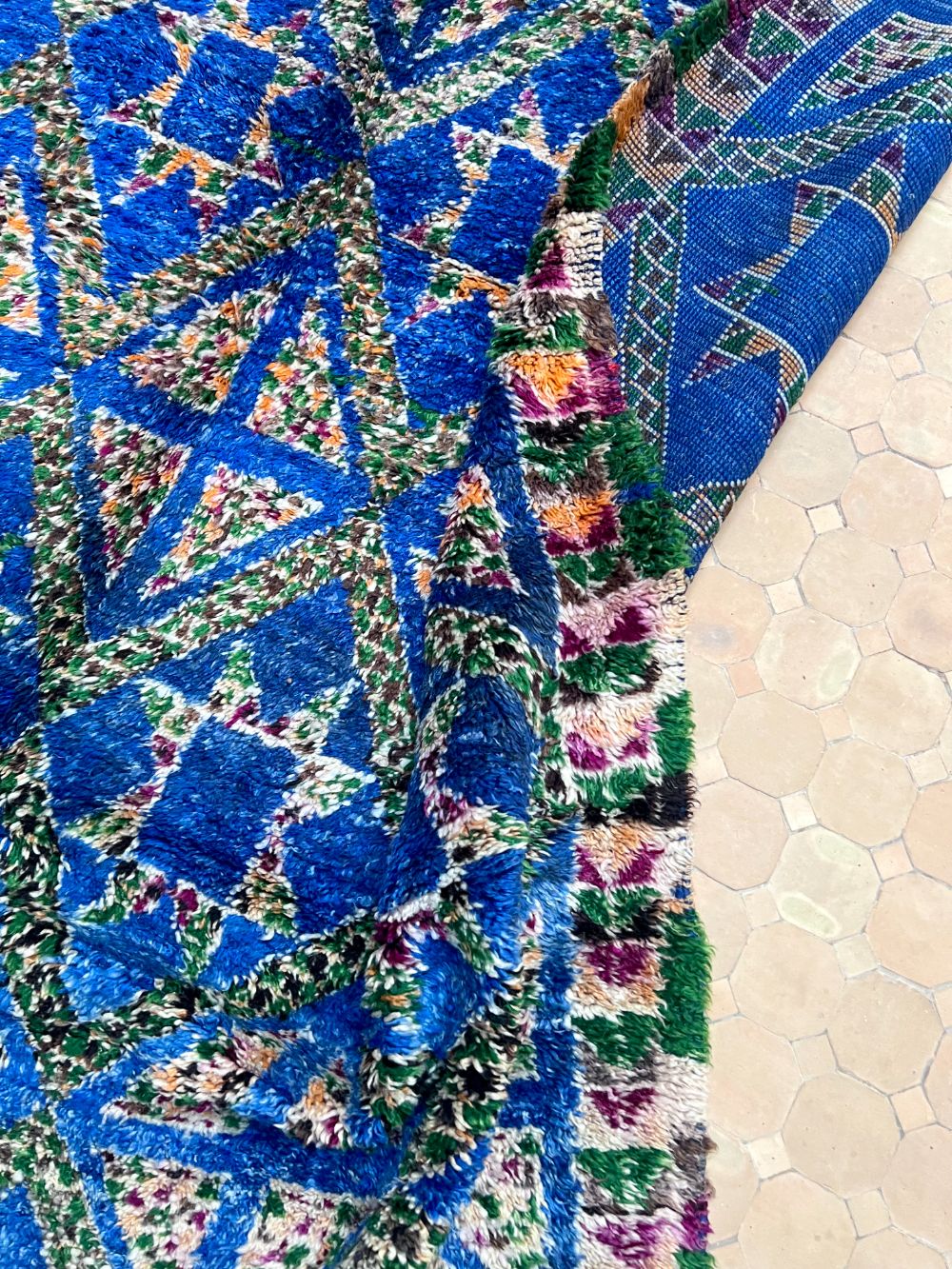 Moroccan Vintage Beni M'Guild Rug 390x195cm