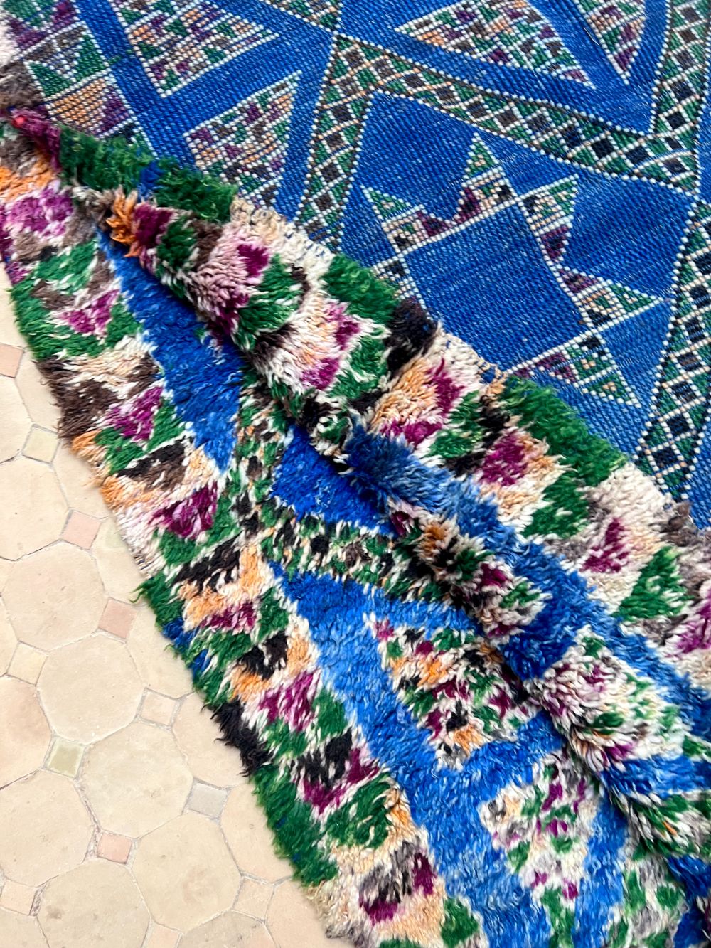 Moroccan Vintage Beni M'Guild Rug 390x195cm