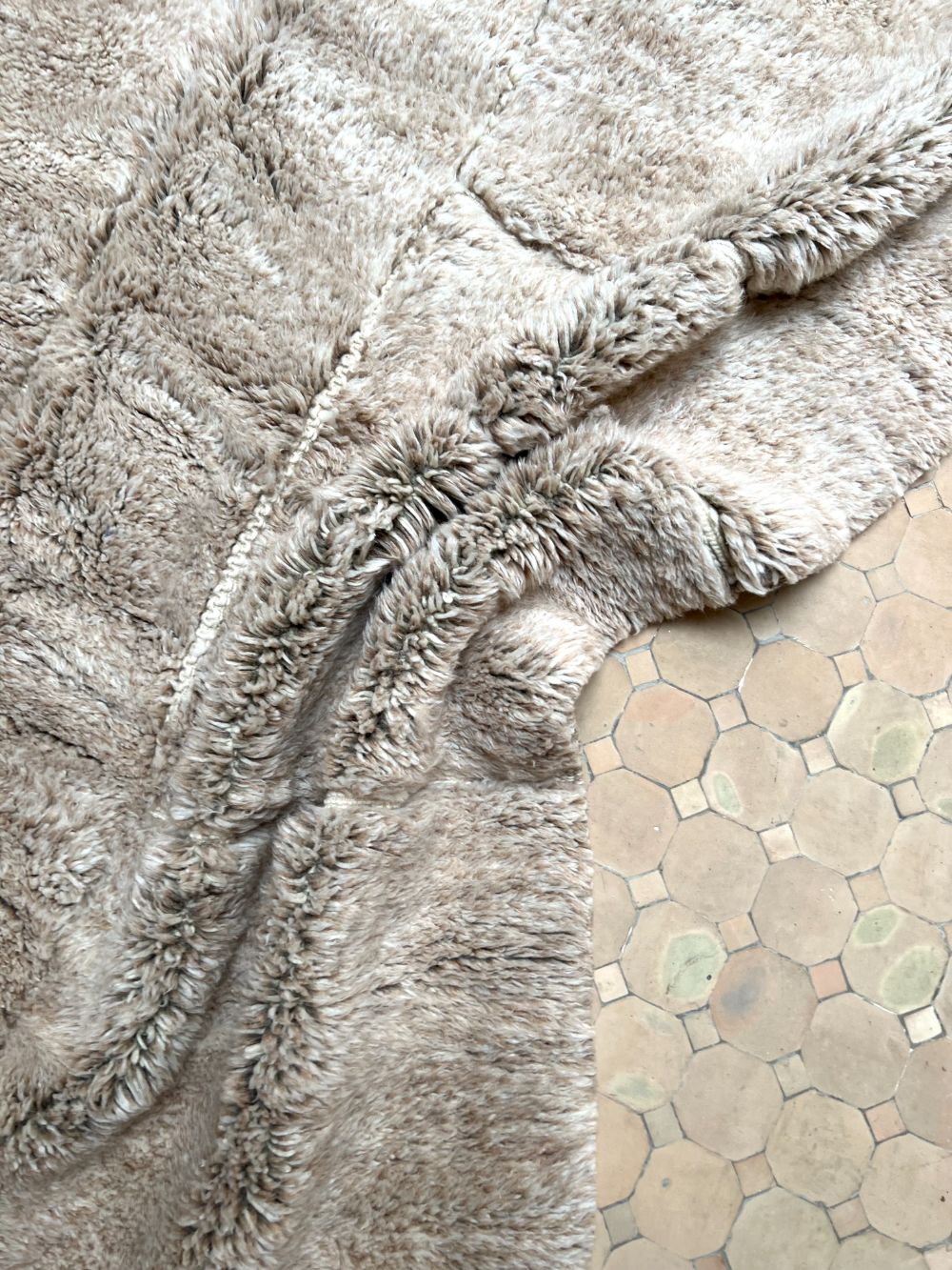 Moroccan Grey Bear Rug 305x210cm