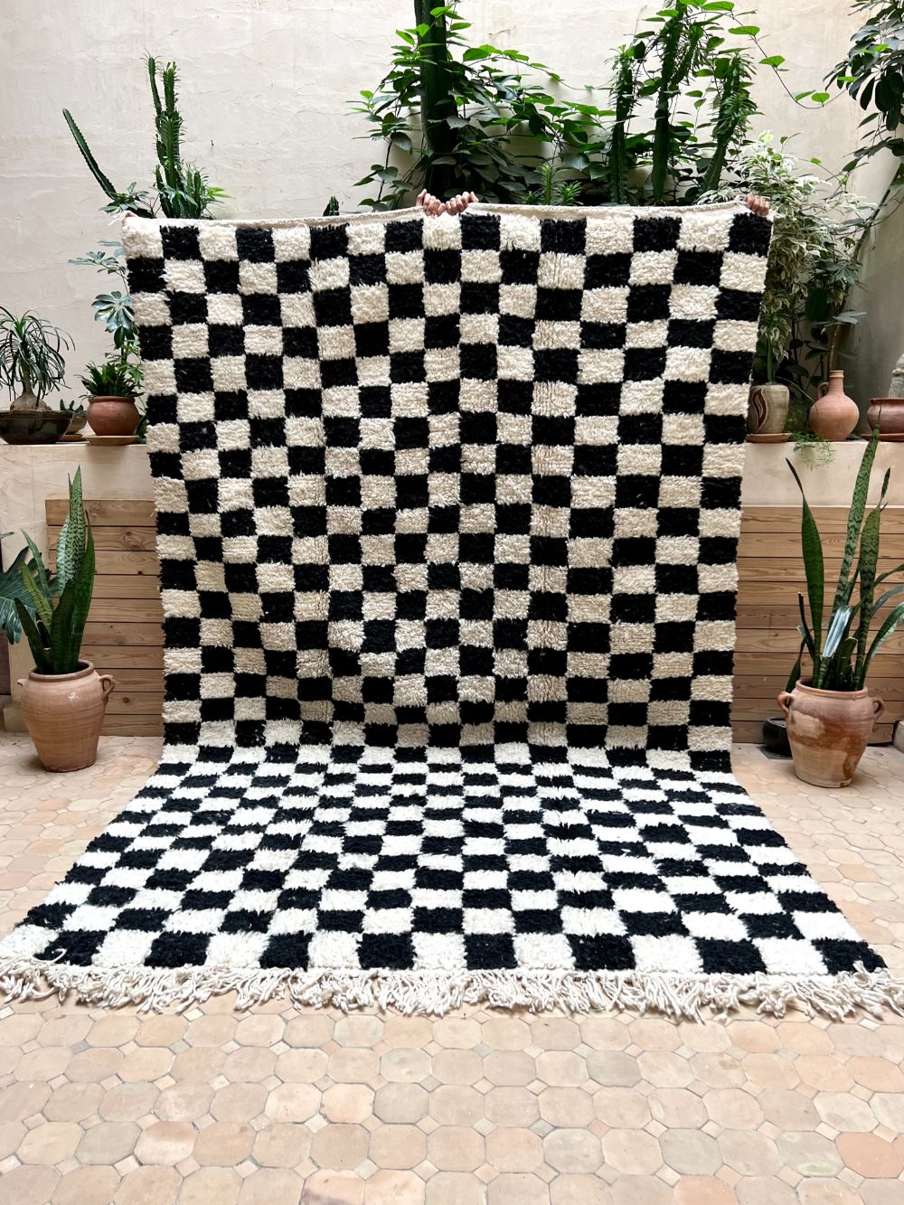 Order by Size: Moroccan Checkered Rug