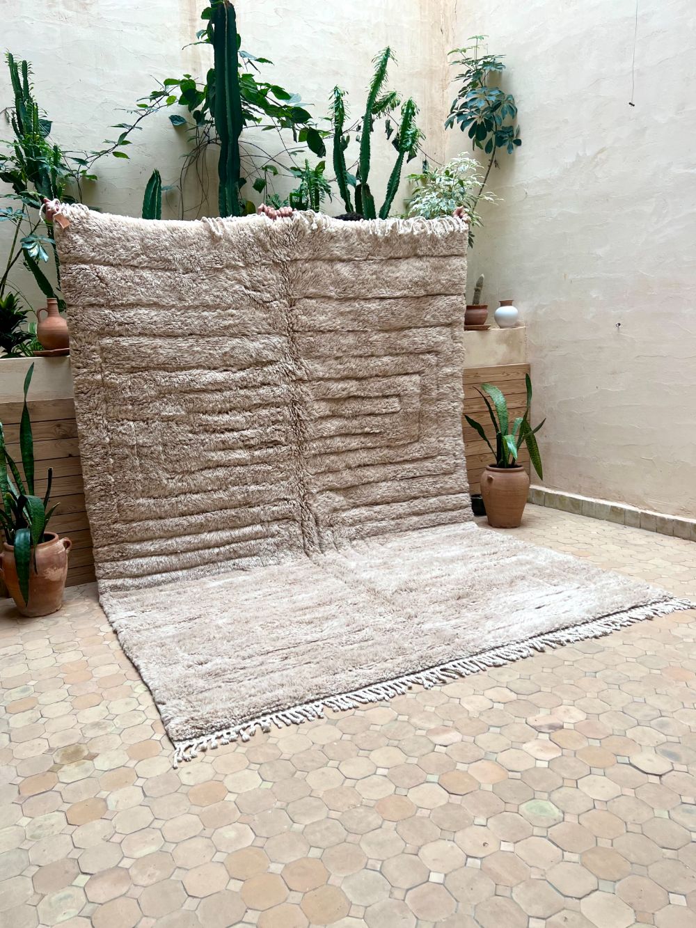 Moroccan Grey Bear Rug 305x210cm