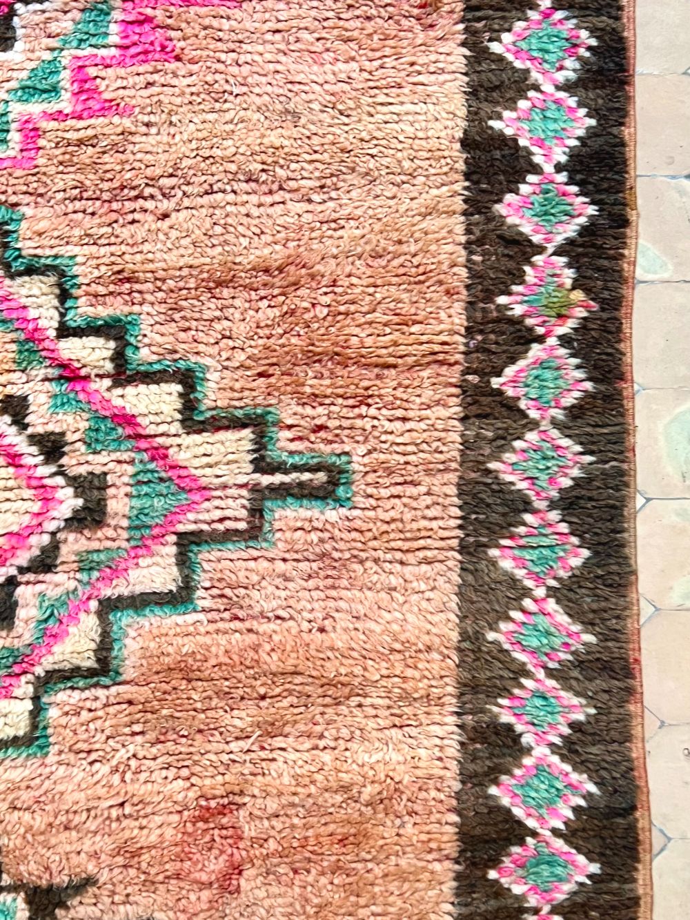 Moroccan Vintage Boujaad Rug 370x175cm