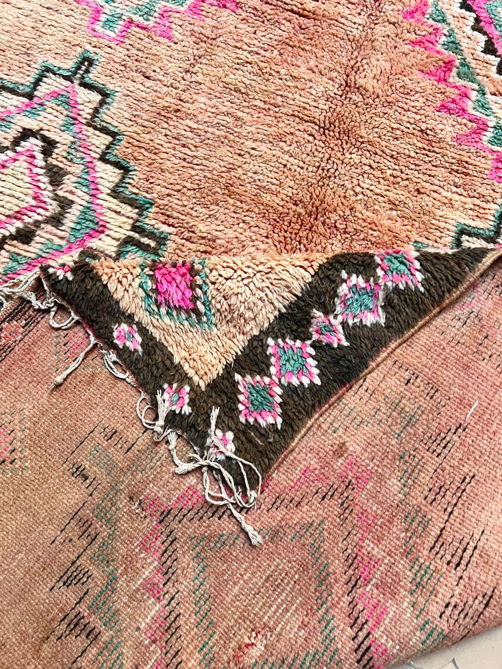 Moroccan Vintage Boujaad Rug 370x175cm