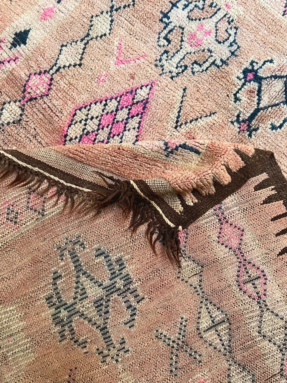 Moroccan Vintage Boujaad Runner Rug 360x165cm