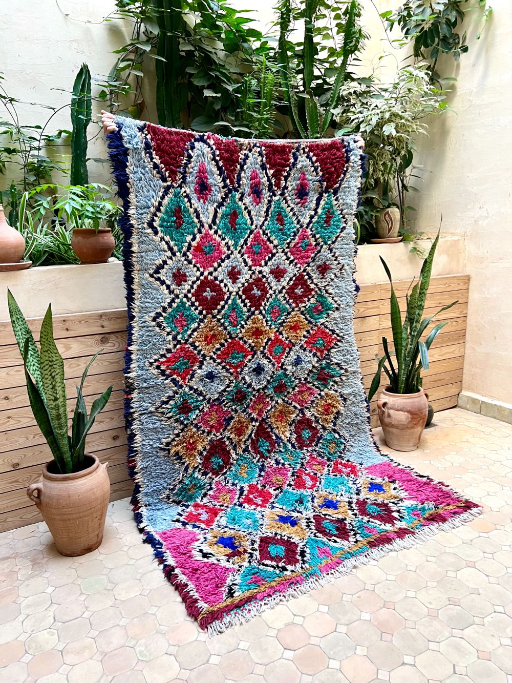 Moroccan Vintage Azilal Rug 230x130cm