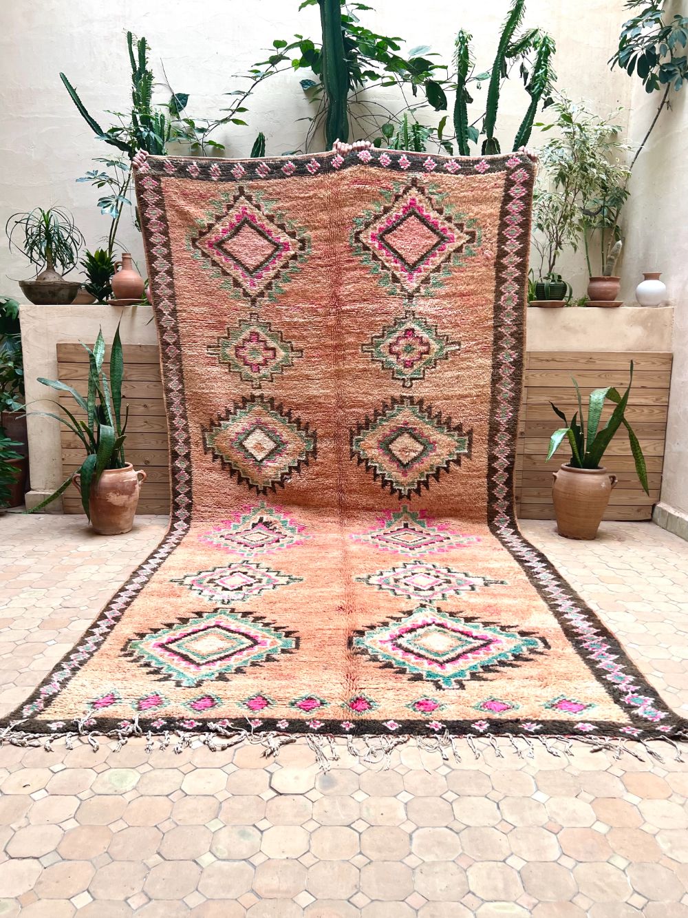 Moroccan Vintage Boujaad Rug 370x175cm