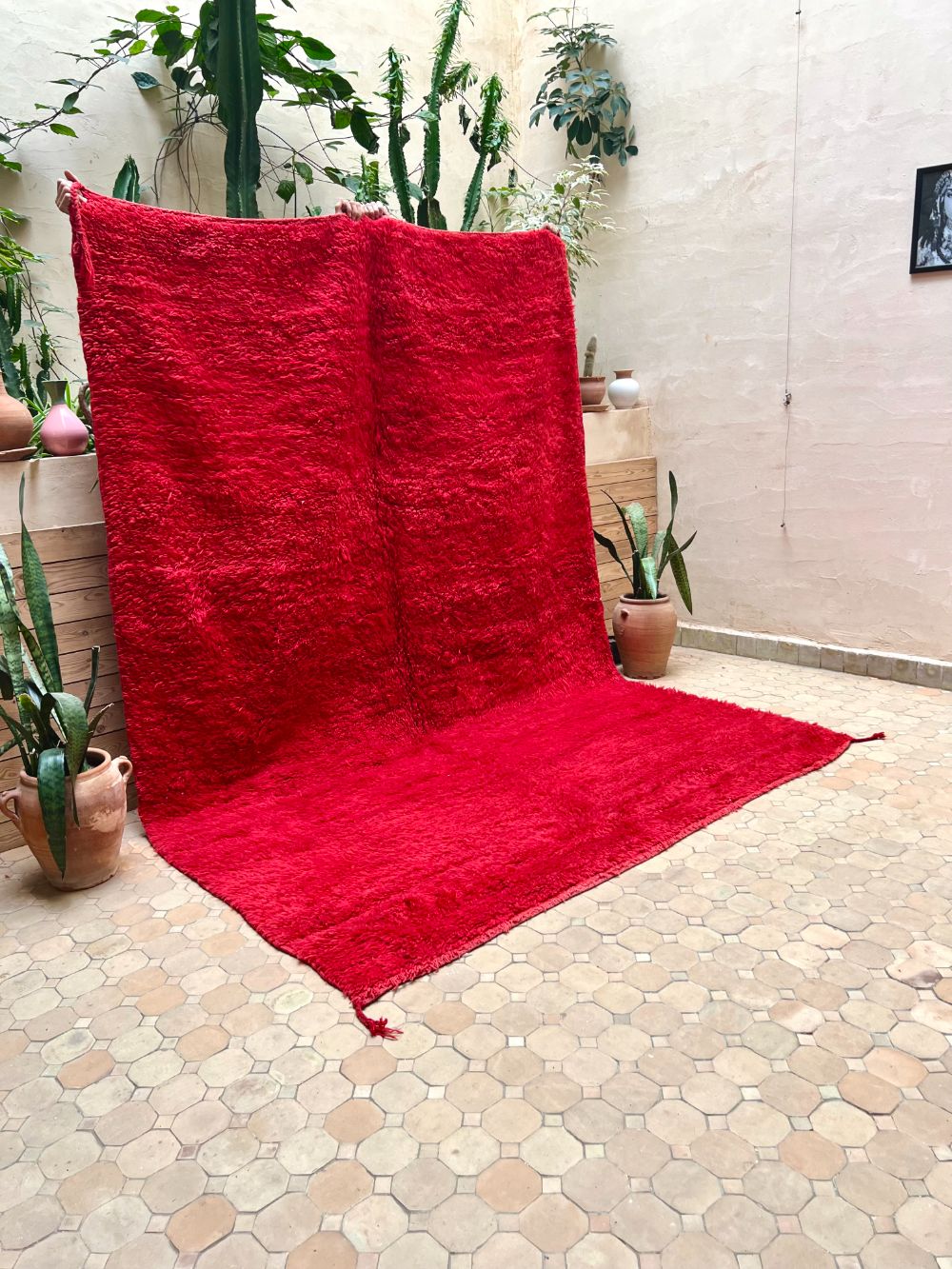 Moroccan Vintage Monochrome Rug 290x205cm