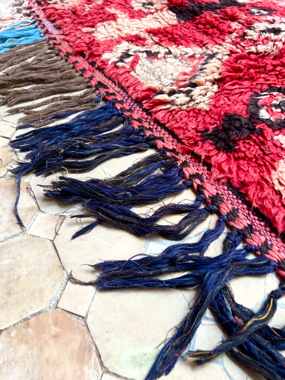 Moroccan Vintage Boujaad Runner Rug 350x125cm