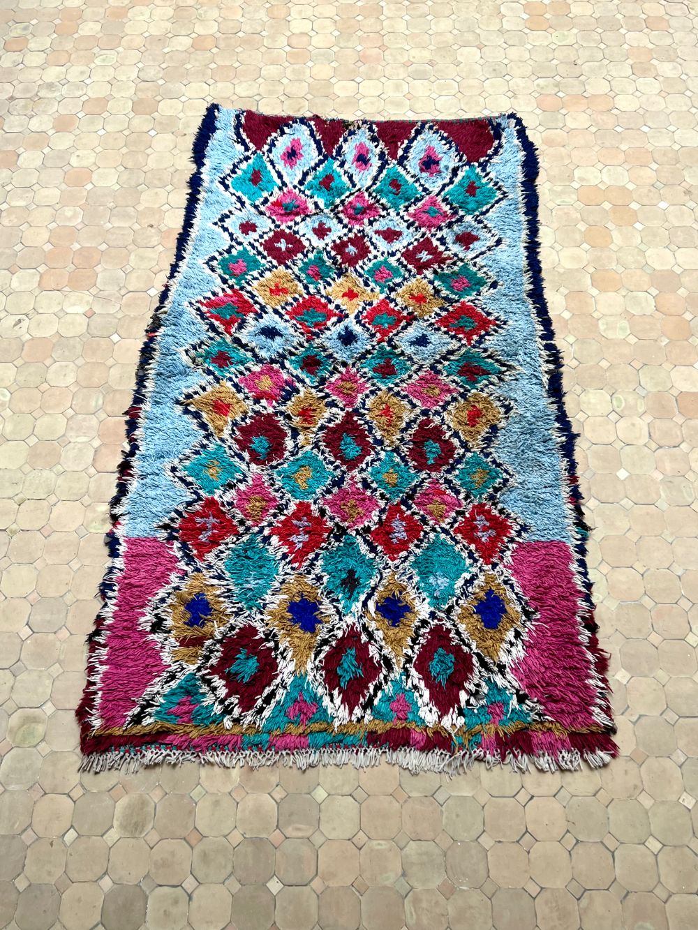 Moroccan Vintage Azilal Rug 230x130cm