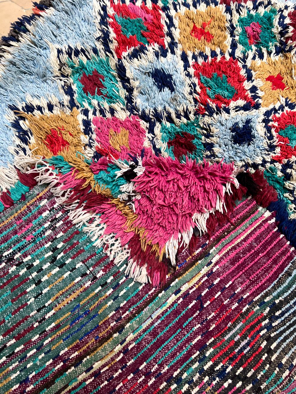 Moroccan Vintage Azilal Rug 230x130cm