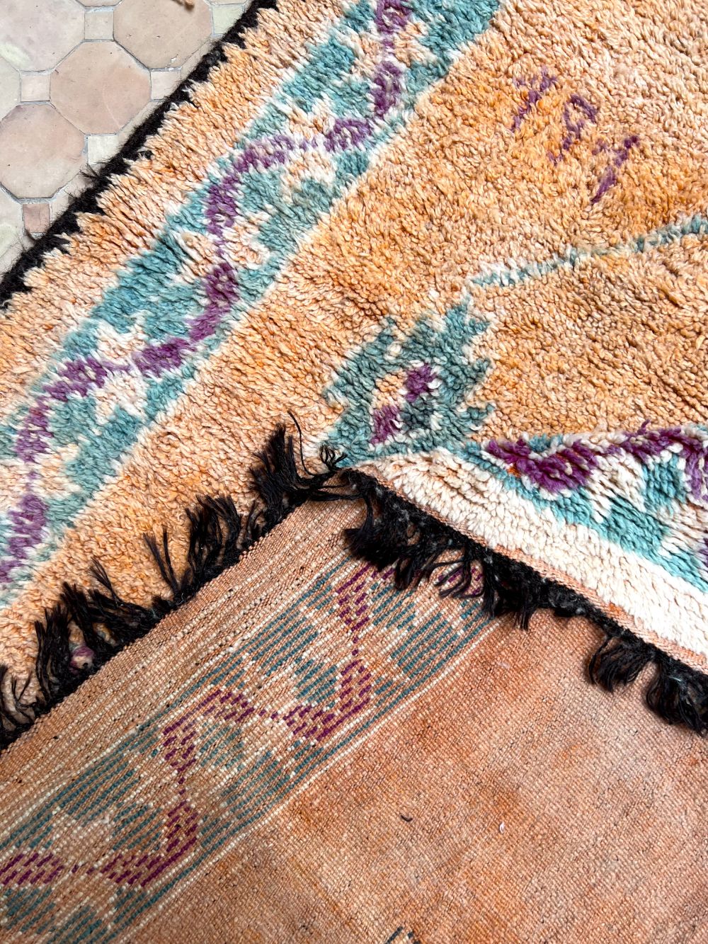 Moroccan Vintage Boujaad Rug 335x165cm