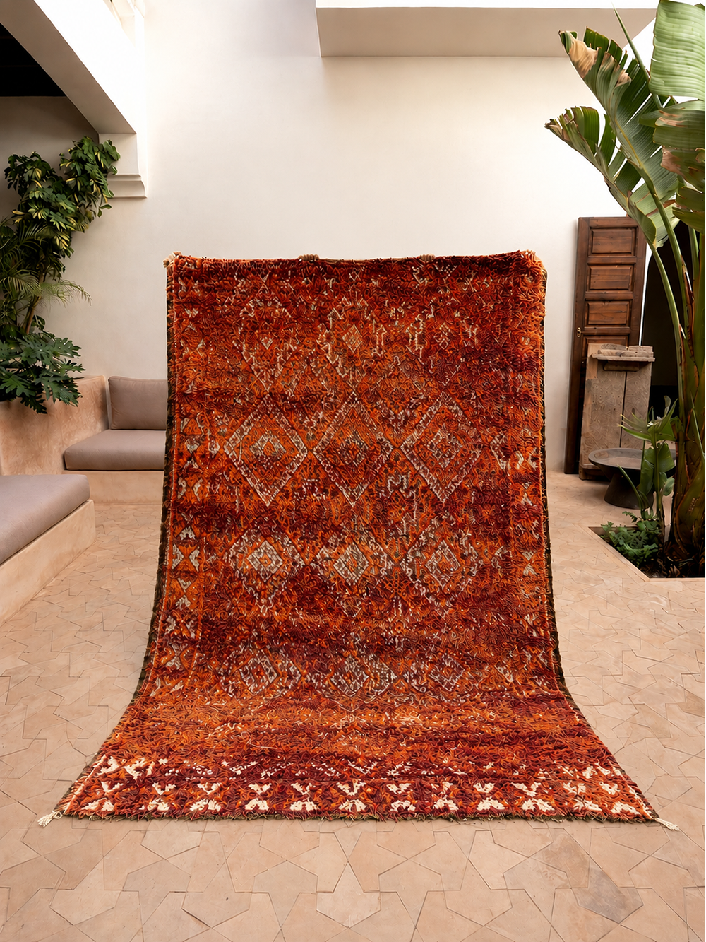 Marokkolainen vintage Zayane matto 300x190cm