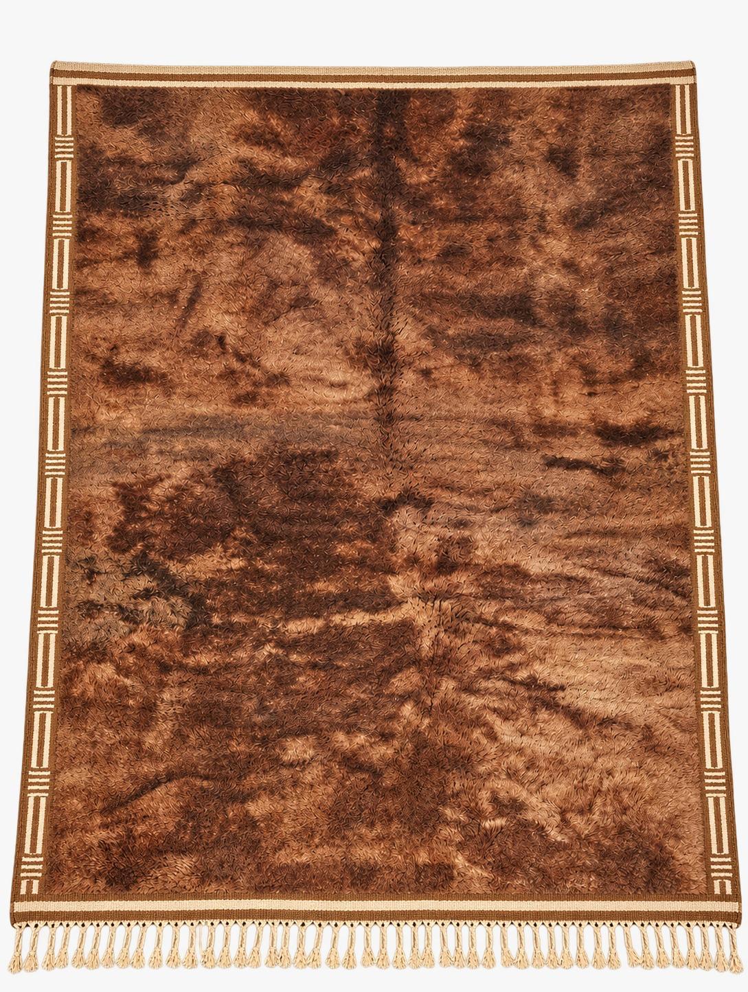 Moroccan Mrirt Brown Bear Rug 355x270cm