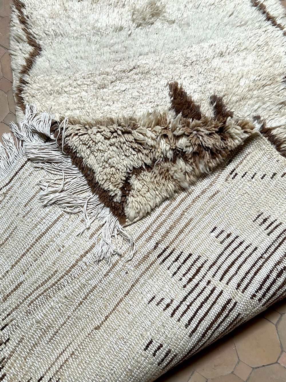 Marokkolainen vintage Azilal-matto 160x80cm