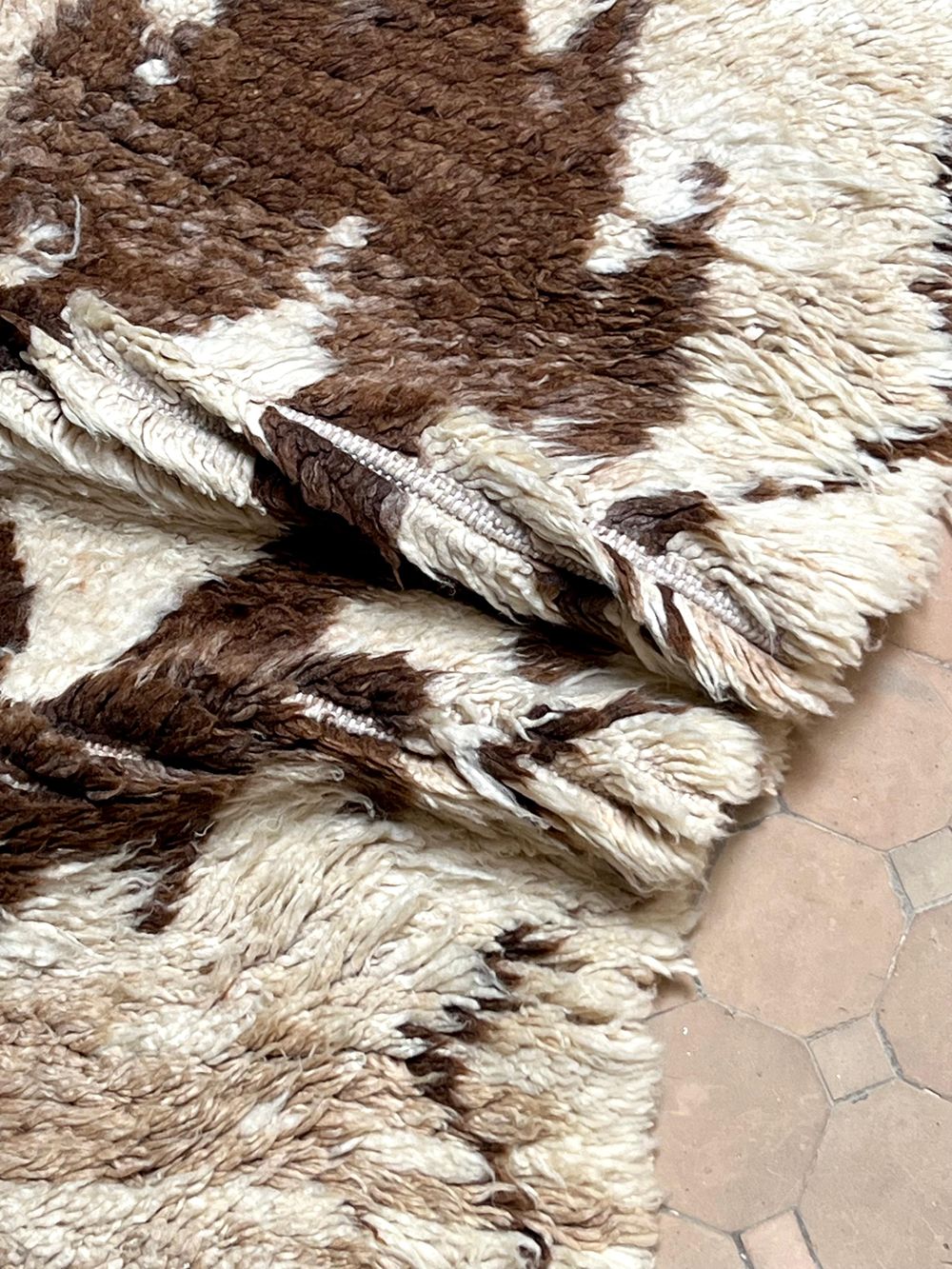 Marokkolainen vintage Azilal-matto 160x80cm