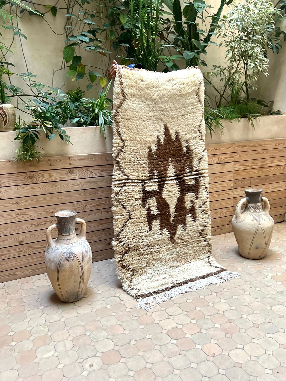 Marokkolainen vintage Azilal-matto 160x80cm