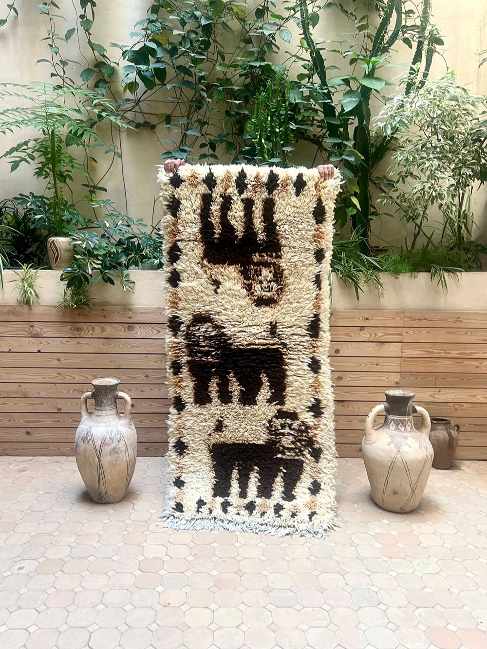 Moroccan Vintage Azilal Rug 180x80cm