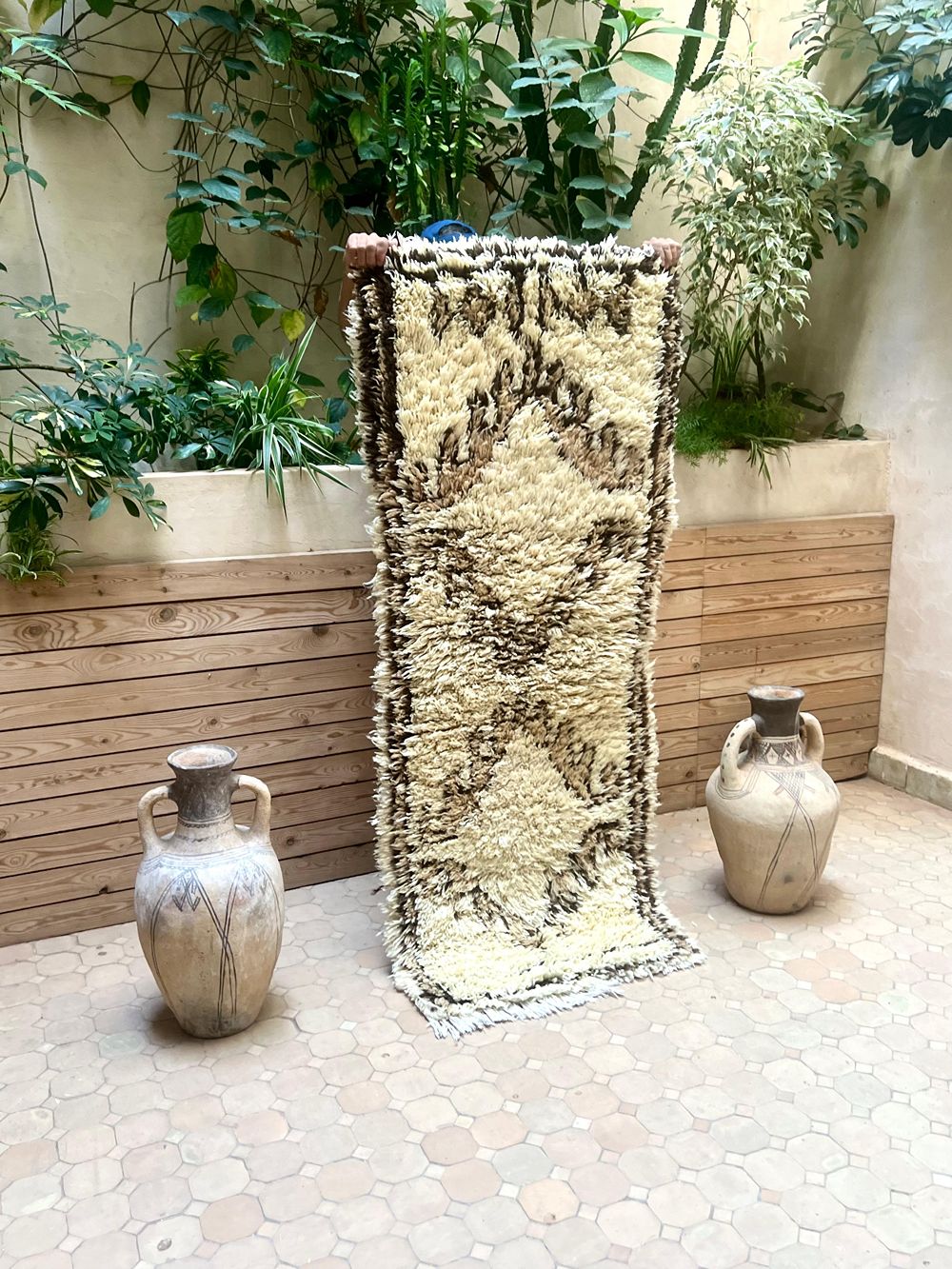 Marokkolainen vintage Azilal-matto 180x90cm