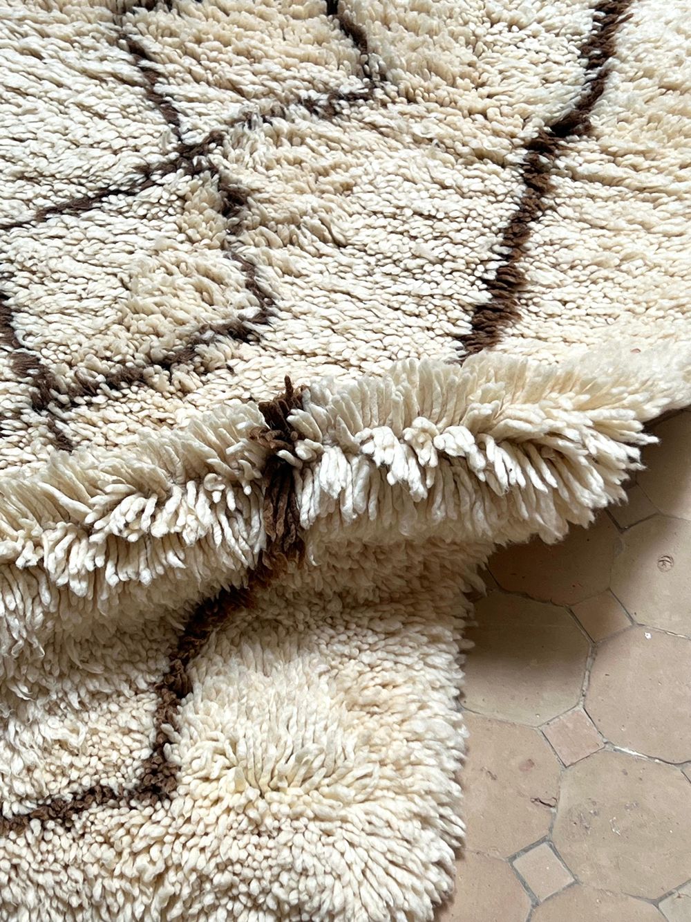 Marokkolainen vintage Azilal-matto 185x90cm