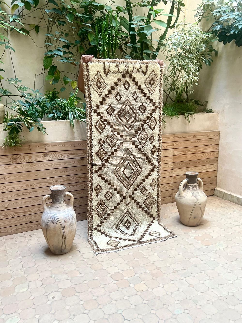 Marokkolainen vintage Azilal-matto 190x80cm