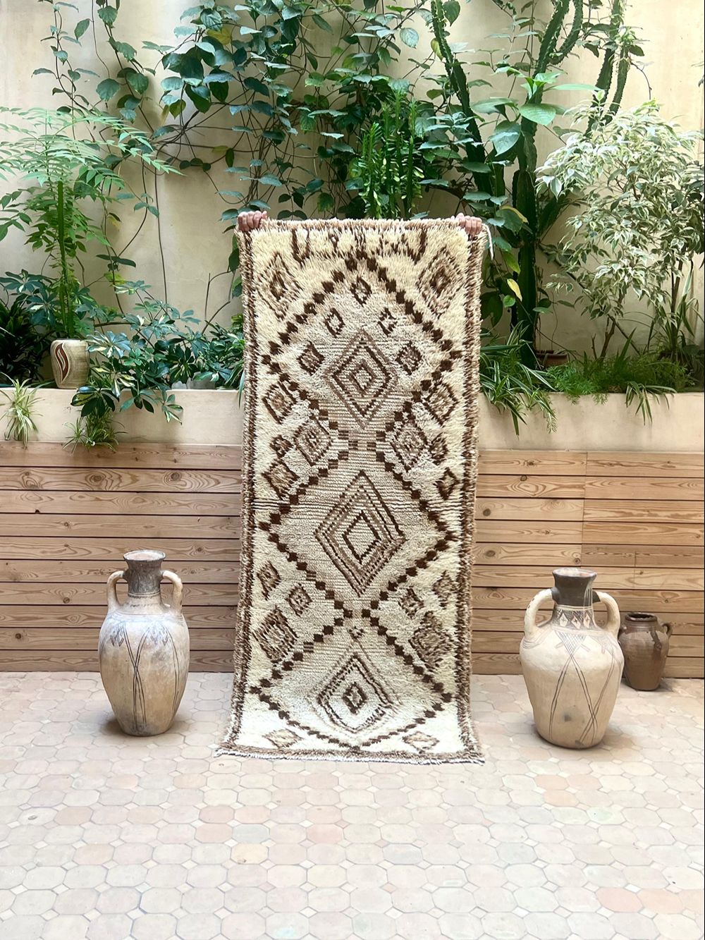 Moroccan Vintage Azilal Rug 190x80cm