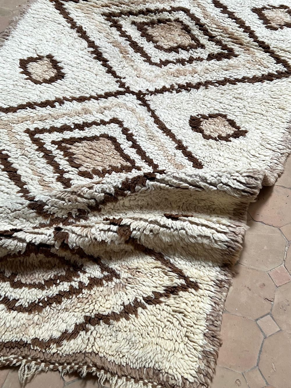 Marokkolainen vintage Azilal-matto 205x80cm