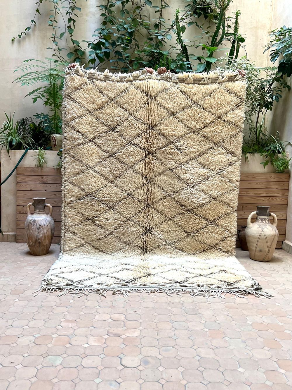 Marokkolainen vintage Beni Ouarain matto 275x180cm