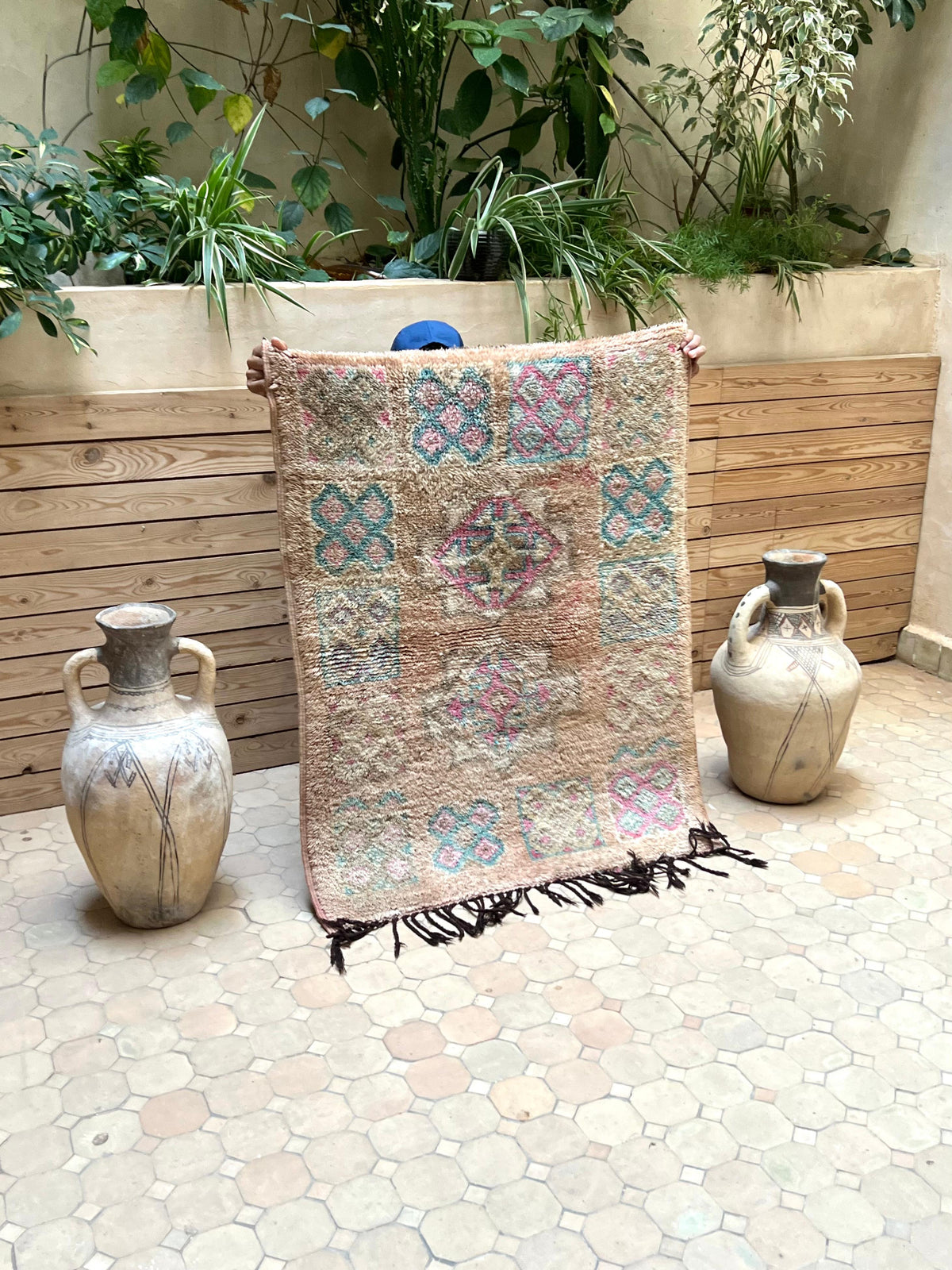 Marokkolainen vintage Boujaad matto 110x90cm