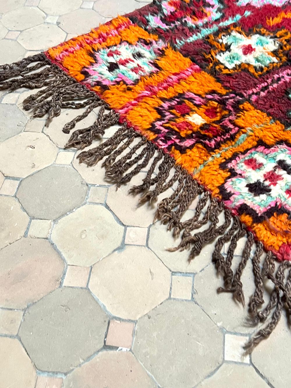 Marokkolainen vintage Boujaad matto 115x65cm