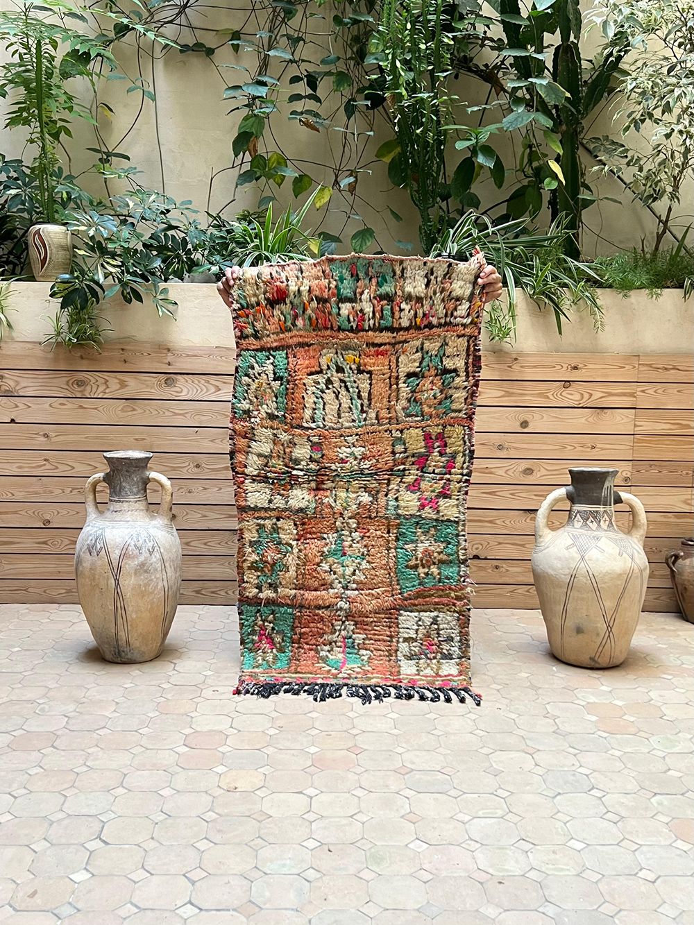 Marokkolainen vintage Boujaad matto 125x65cm