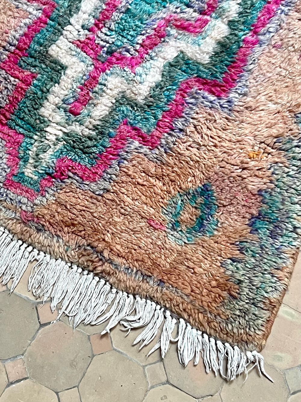 Marokkolainen vintage Boujaad matto 190x80cm