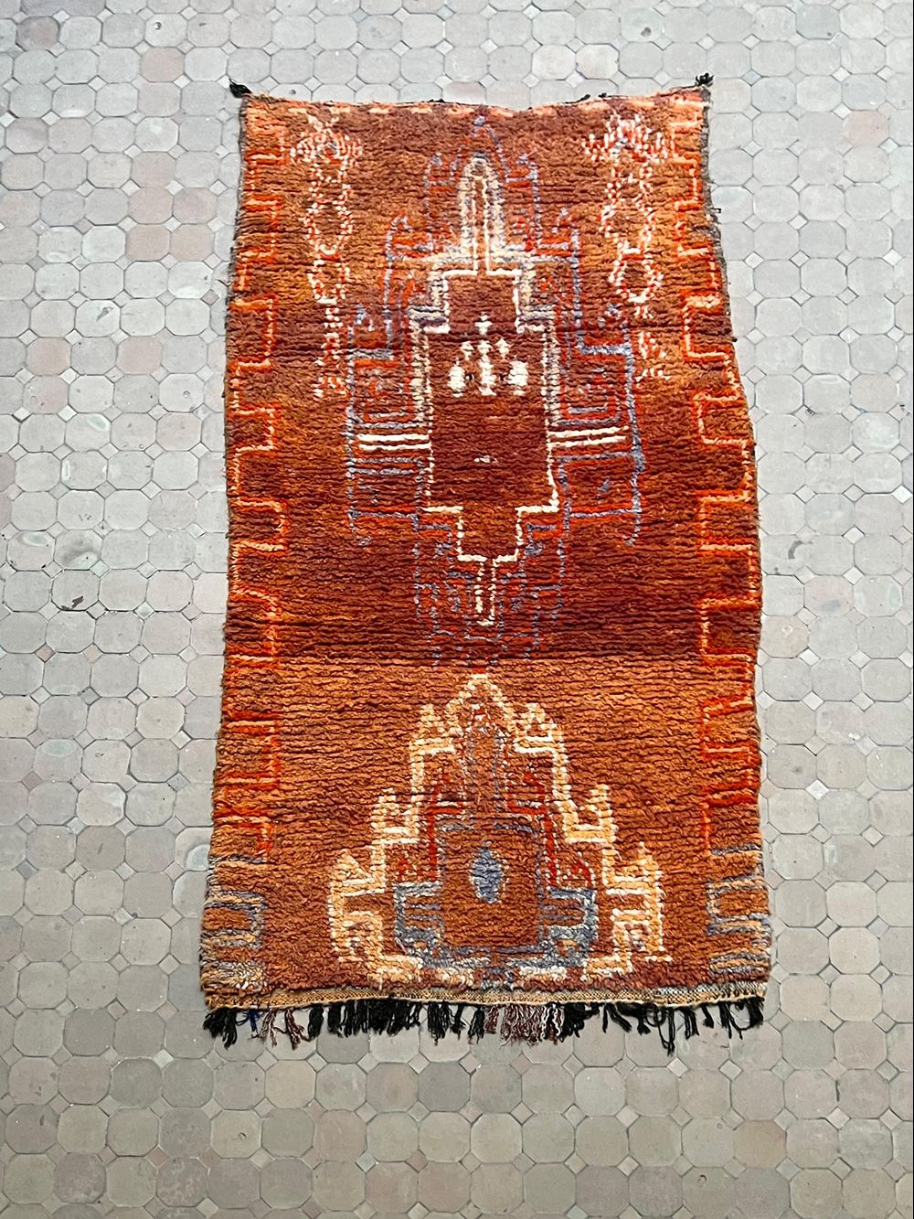 Marokkolainen vintage Boujaad matto 215x110cm