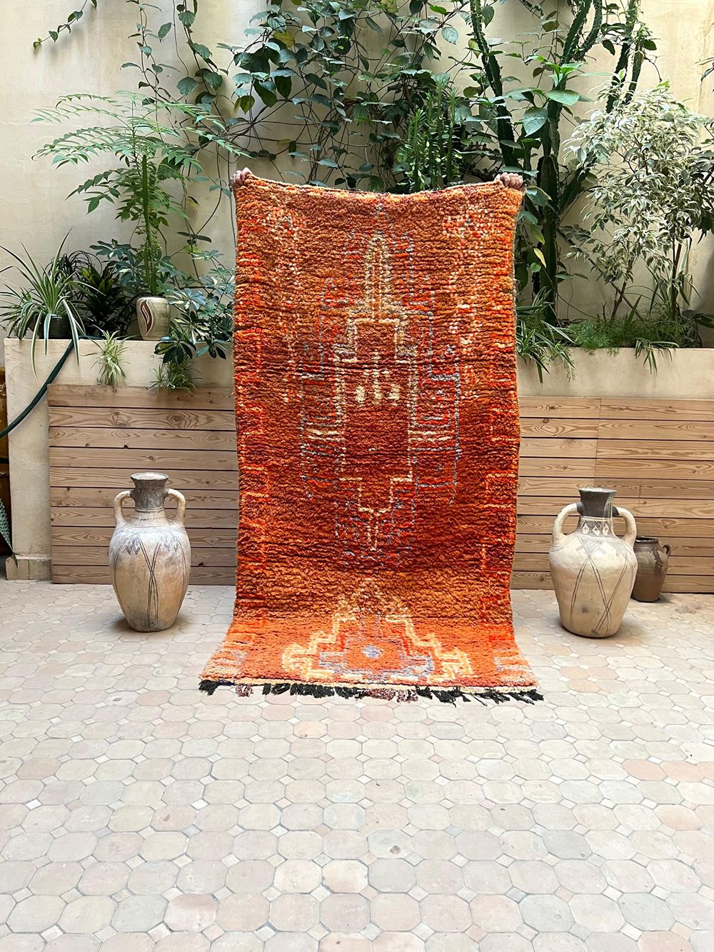 Marokkolainen vintage Boujaad matto 215x110cm