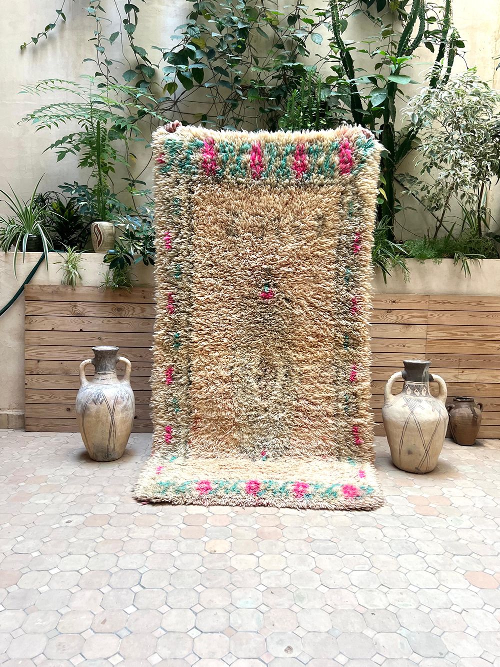 Moroccan Vintage Boujaad Rug 215x110cm
