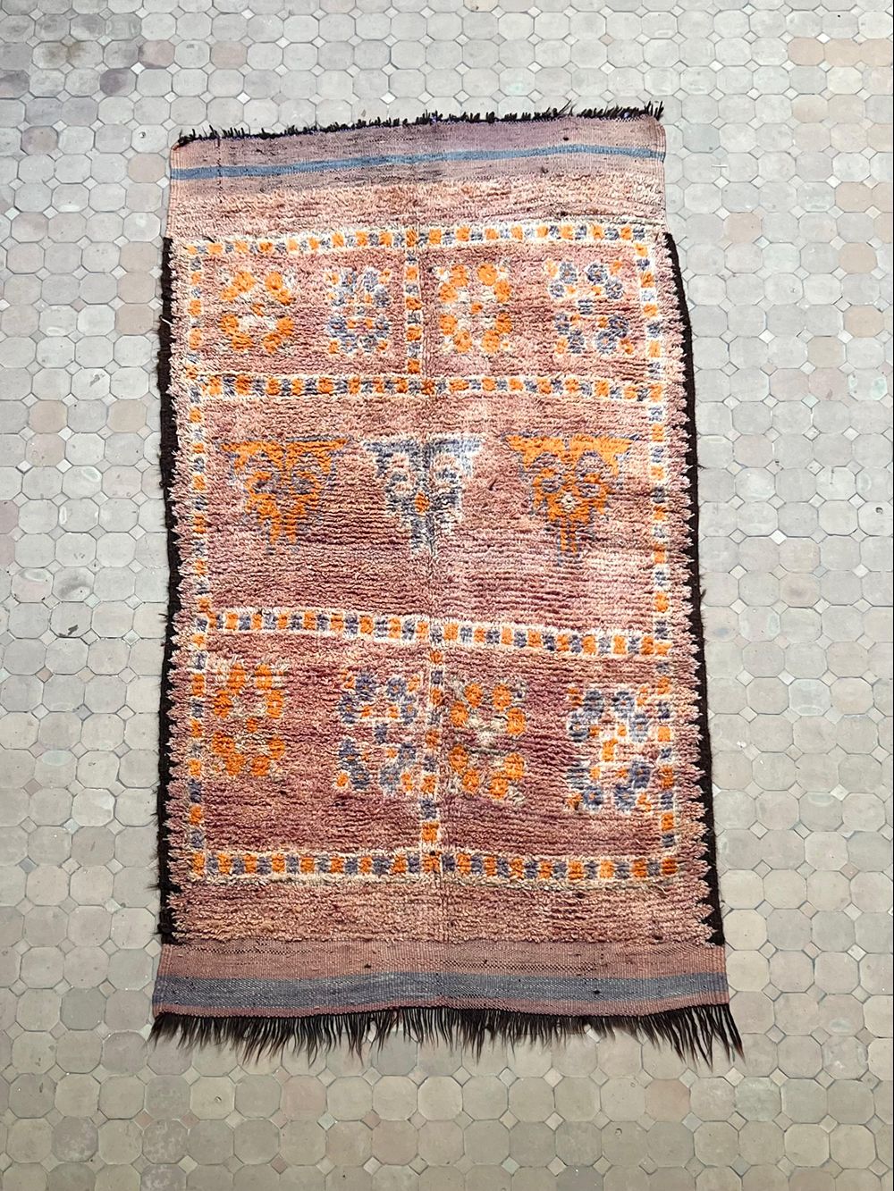 Marokkolainen vintage Boujaad matto 250x130cm