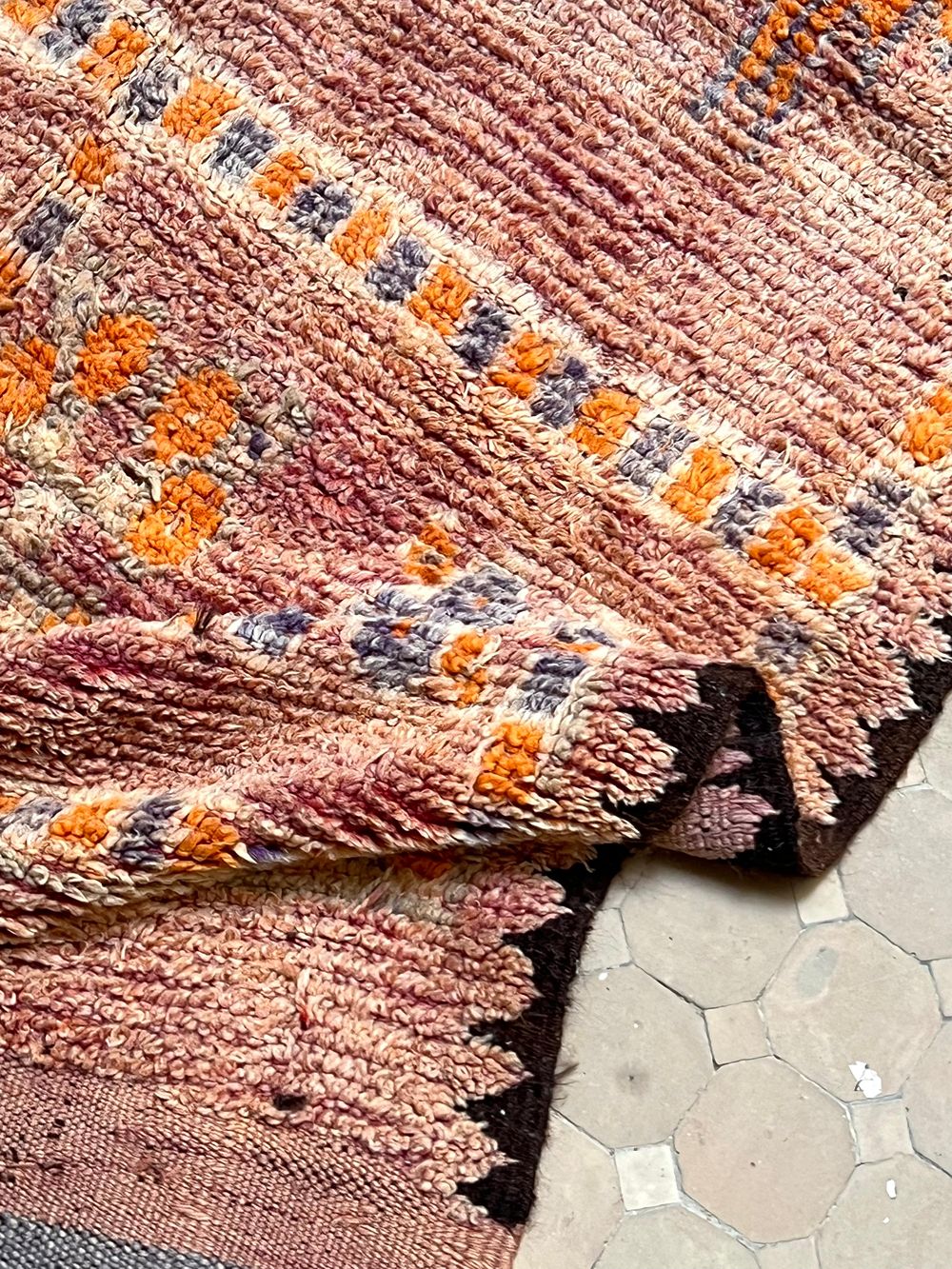 Marokkolainen vintage Boujaad matto 250x130cm