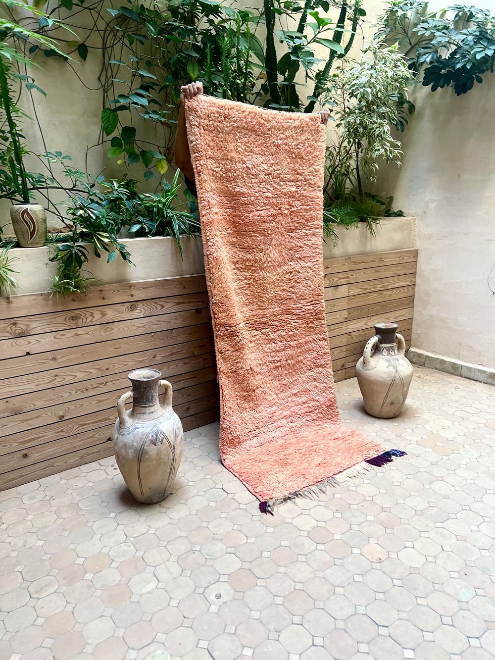 Moroccan Vintage Boujaad Runner Rug 215x80cm