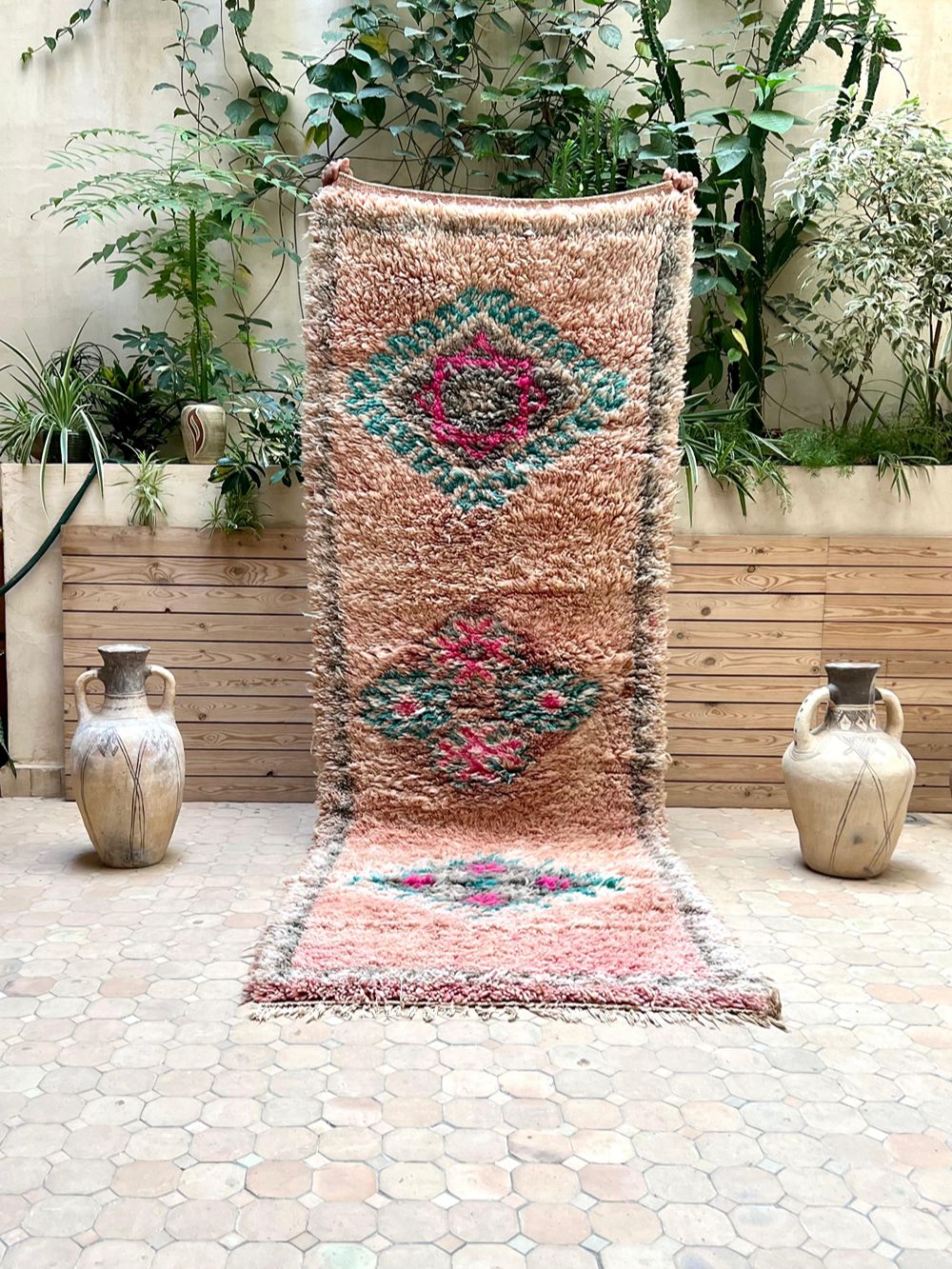 Moroccan Vintage Boujaad Runner Rug 280x100cm