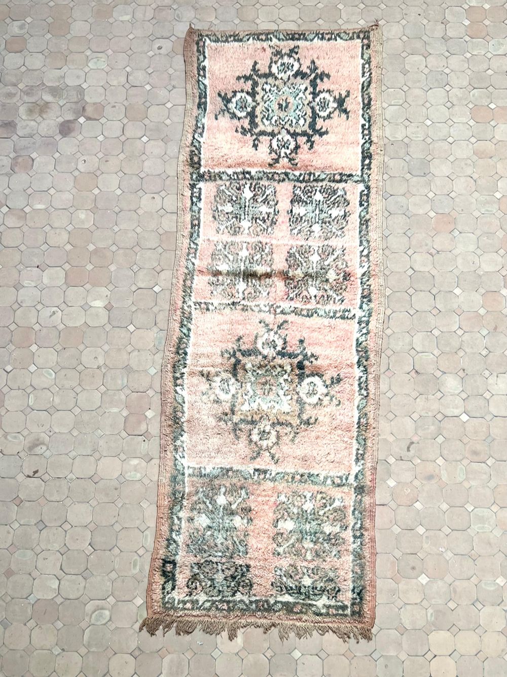 Moroccan Vintage Boujaad Runner Rug 290x90cm
