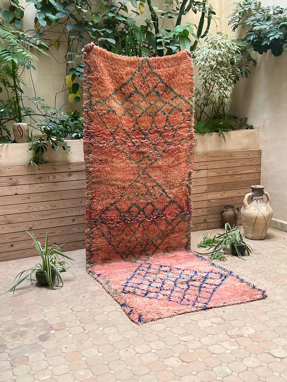Moroccan Vintage Boujaad Runner Rug 295x105cm