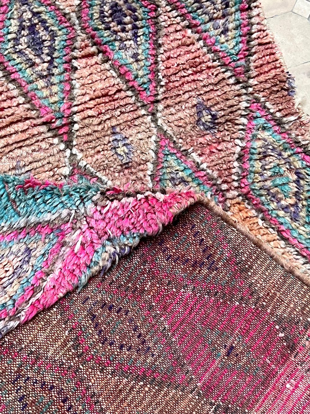 Moroccan Vintage Boujaad Runner Rug 295x65cm