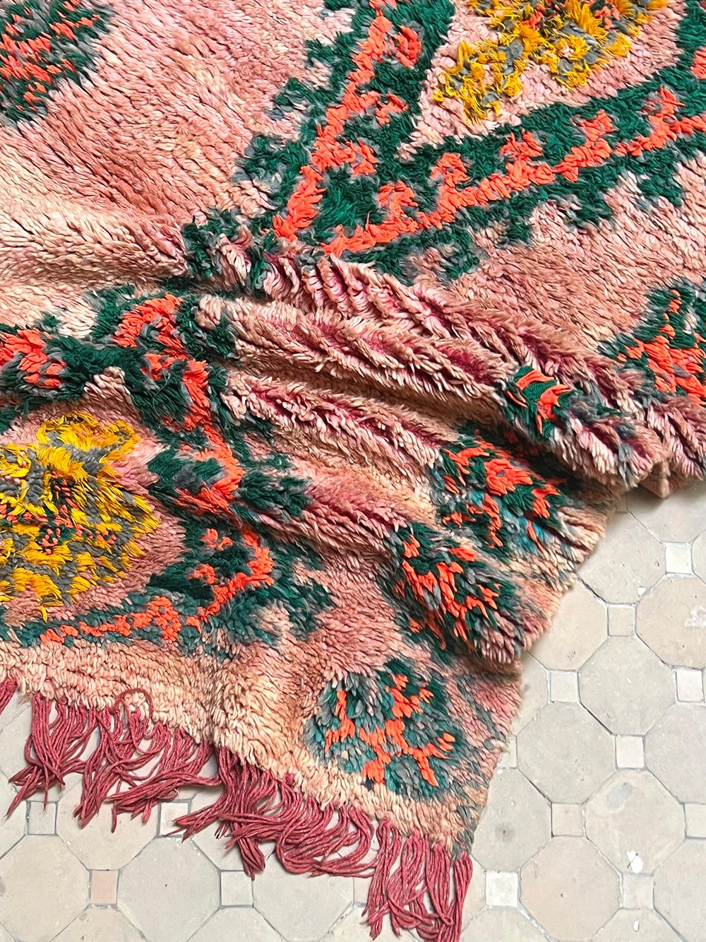 Marokkolainen vintage Boujaad matto 315x105cm