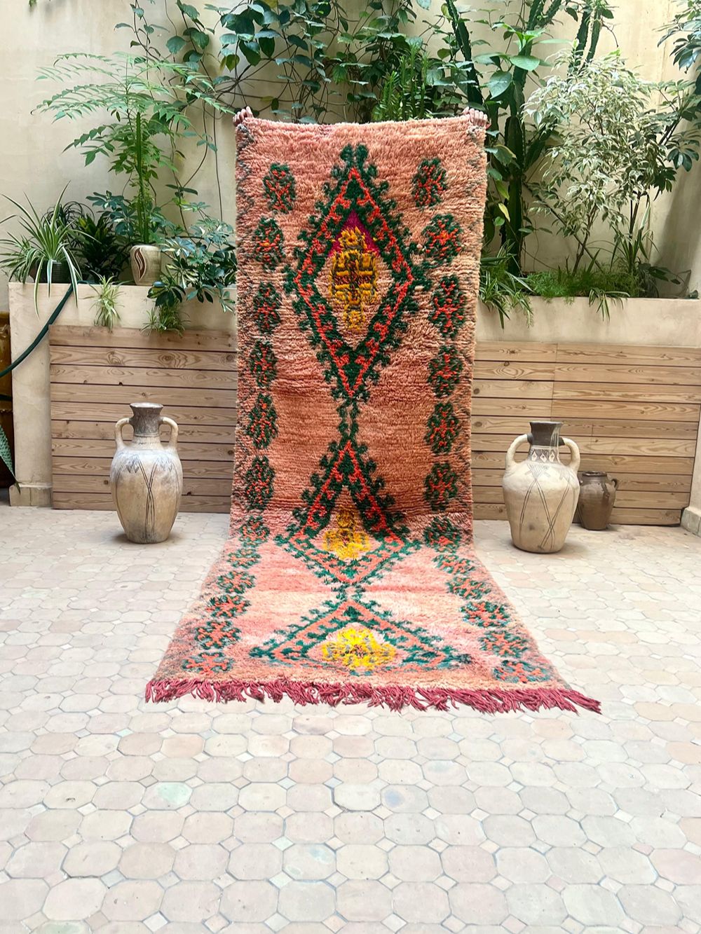 Marokkolainen vintage Boujaad matto 315x105cm