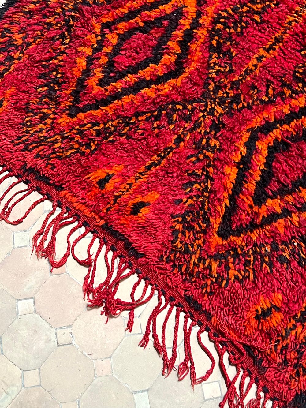 Moroccan Vintage Boujaad Runner Rug 325x110cm