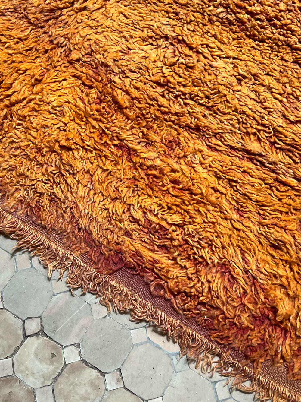 Moroccan Vintage Monochrome Rug 370x200cm