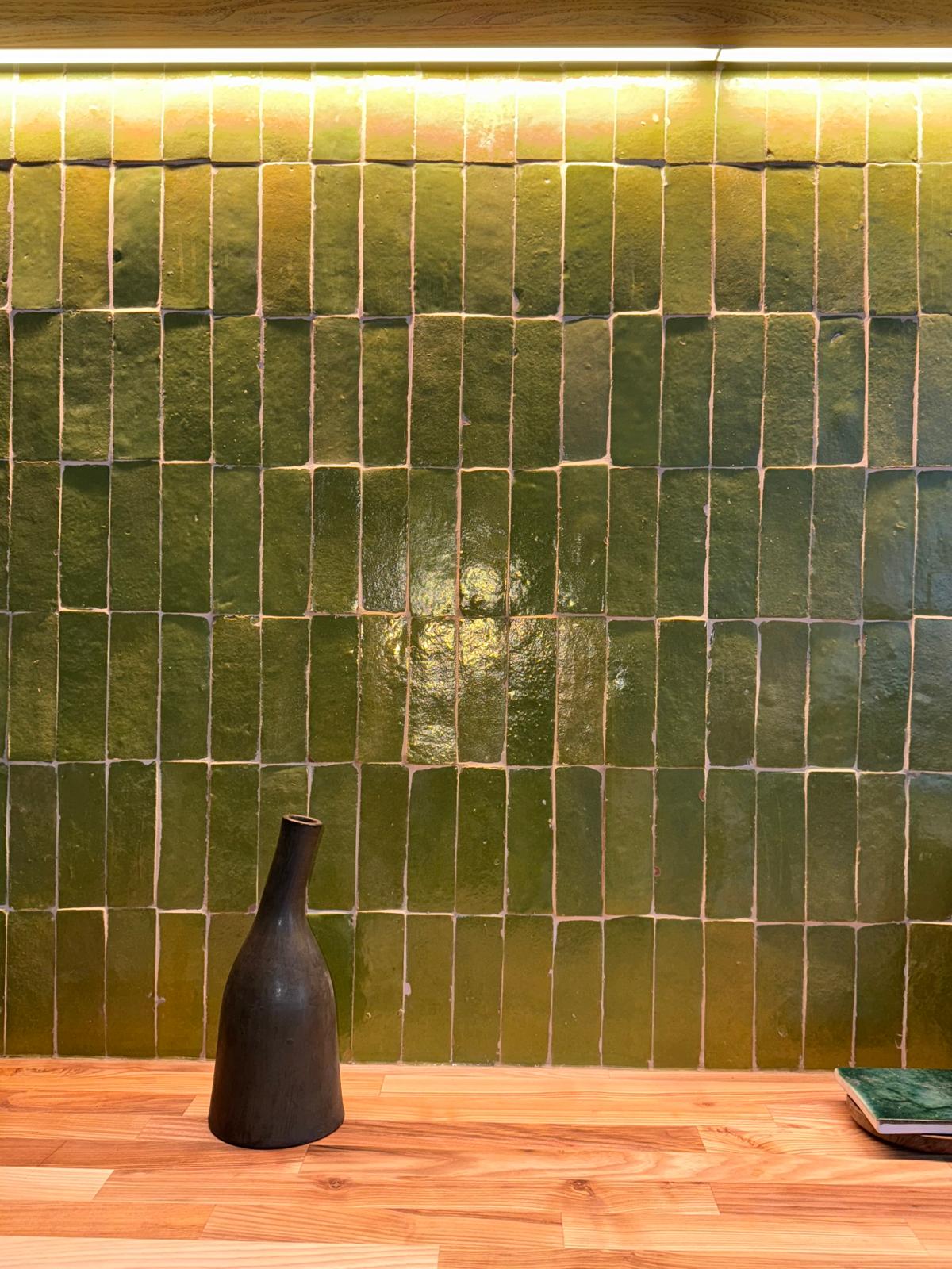 Moroccan Bejmat Tiles: Olive green / m²