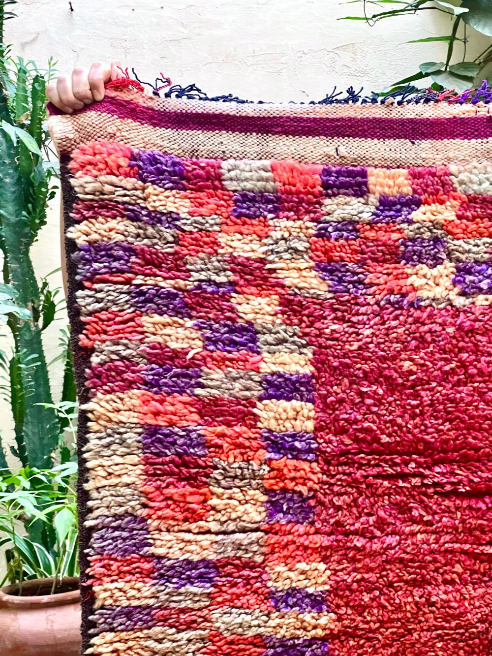 Moroccan Vintage Boujaad Rug 420x140cm