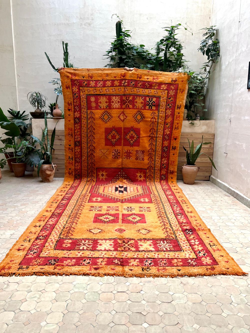 Marokkolainen vintage Boujaad matto 450x165cm